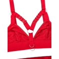 thumbnail image 2 of Sexy Pu Leather Strappy Underwire Garter Belt Lingerie Set, 2 of 6
