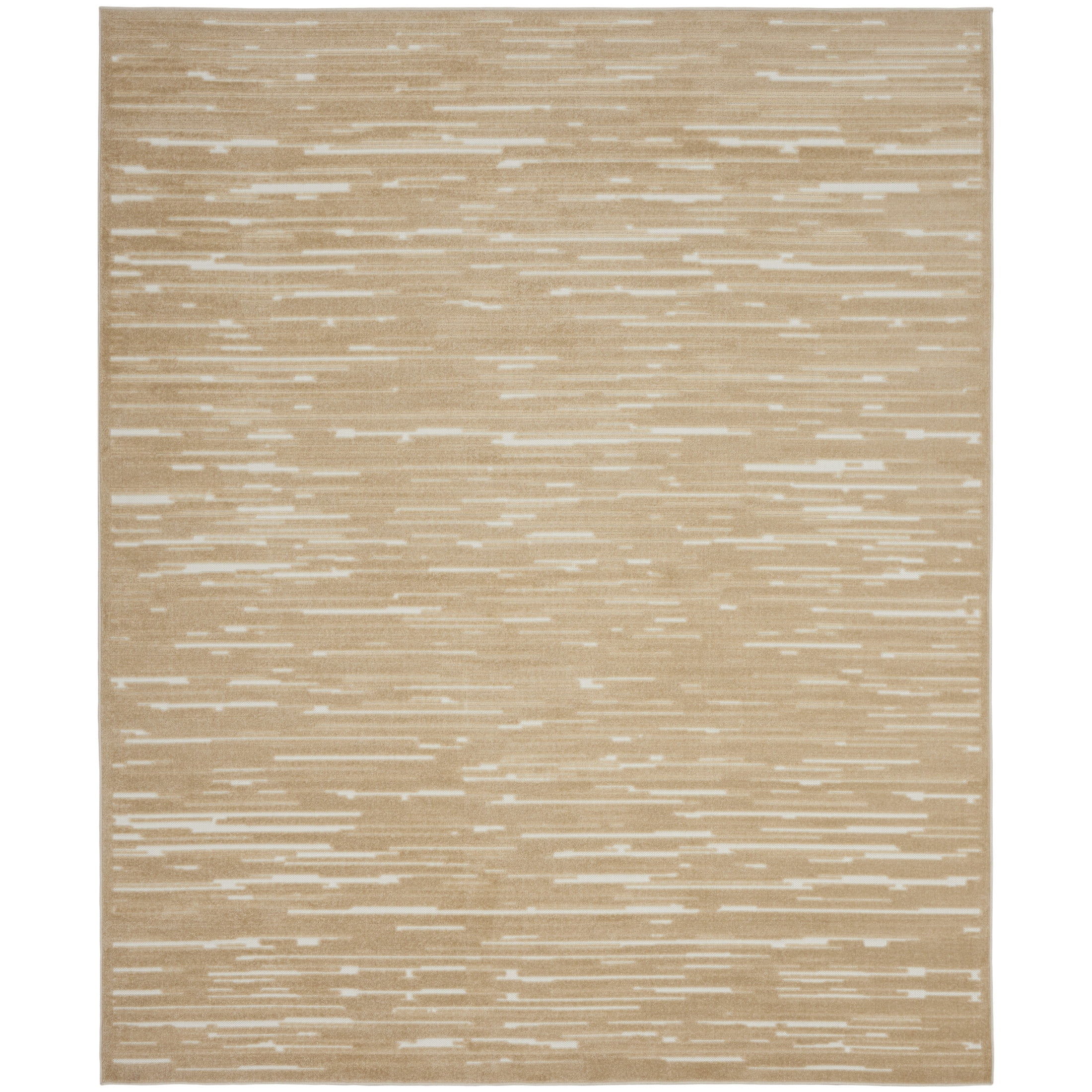 Nourison Care Free 7'10" x 9'10" Taupe Modern Indoor Rug