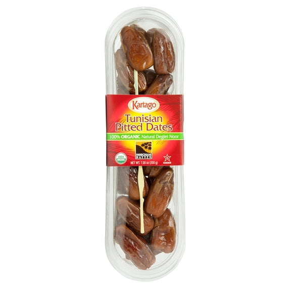 Pack of 12, Kartago Tunisian Pitted Dates, 7.05 oz