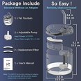 thumbnail image 4 of fontaine A Eau Pour Chat Automatique 2l Fontaines Eau Pour Chats Chiot Animaux Avec 2 Modes D'eau Intelligents 1filtre Charbon 1 Pompe Fontaine C, 4 of 5