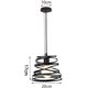thumbnail image 2 of Lámpara colgante de doble jaula de hierro negra para comedor, decoración de dormitorio, casquillo E27, candelabro industrial con forma de resorte de 20 cm de diámetro, 2 of 6