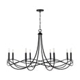 thumbnail image 5 of Chandelier 8 Light Matte Black Metal In Transitional Style 44.5 High By 27 Wide     -Traditional Installation Capital Lighting 431681Mb, 5 of 6