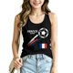 thumbnail image 2 of Women's Football Graphic Tank Tops, Women's Sleeveless Running Tank Top, Breathable Lightweight Sports Vest for Workout, Gym, Yoga, Training for Soccer Tournament 2026 Black Size: L, 2 of 5