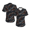 thumbnail image 3 of Goofa Cool Sports Car Pattern Women's Slim-Fit Short-Sleeve V-Neck T-Shirt,Classic-Fit Short-Sleeve V-Neck T-Shirt-Medium, 3 of 5