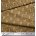 thumbnail image 3 of Soimoi Brown Georgette Viscose Fabric Dot & Hanging Lamps Home Decor Fabric Prints By Yard 42 Inch Wide, 3 of 3