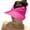Hot Pink, variant on FAIWAD Sun Hat for Women Summer Folded Hat with Wide Brim Sport Tennis Golf Ponytail Sun Cap