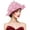 Pink, variant on SDJMA Women’s Faux Linen Tea Party Hat with Wide Brim for Sun Protection Lightweight & Elegant for Special Occasions Gift Worthy,Home Decor Collection