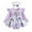 Purple, variant on Odeerbi Infant Toddler Baby Girls 2025 Long Sleeve Romper Print Skirt Jumpsuit+ Headband Two-piece Set