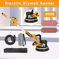 thumbnail image 1 of Preenex Swivel Head Extendable Adjustable Speed 850W Drywall Sander with Integrated Vacuum System, 5-Speed LED High Visibility Wall Grinding Machine and 12 Sanding Disks, 1 of 12