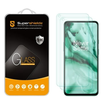 [2-Pack] Supershieldz for OnePlus Nord 2 5G / Nord CE 5G Tempered Glass Screen Protector, Anti-Scratch, Anti-Fingerprint, Bubble Free