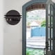 thumbnail image 5 of Wooden Wall-Mounted Shelf Organizer | Classic Round Decorative Rack for Entryway & Living Room | Natural Wood, Sturdy, Multi-Function Key Sunglasses Holder | 30x30x4.8cm | Black Brown Khaki | 1pc, 5 of 6