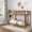Textured Pecan, variant on Now Furniture Wooden Twin over Twin Bunk Bed for Kids, White