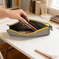 thumbnail image 7 of Under $1 Pencil Case, Minimalist Faux Leather Large Capacity Stationery Pouch, Sleek Zipper Pen Bag for College Office by PALIFEUR, 7 of 7