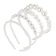 thumbnail image 5 of GOOHOCHY 4 diademas de perlas sintéticas, accesorios para el cabello, diadema de novia para fiesta de boda, 5 of 8