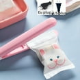 thumbnail image 2 of Mini Portable Heat Sealing Machine Food Vacuum Sealer Seal Packing Plastic Impulse Sealer Household Bag Clips Handheld Packing European plug, 2 of 6