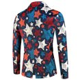 thumbnail image 4 of toraway Costume en Lin pour Hommes Grands et Forts Automne Mode Décontractée Boucle Imprimée Mode Simple Doux Travail Formel Chaud Hauts Doux TG, 4 of 4