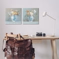 thumbnail image 3 of Stupell Industries Heirloom Bouquet Pitcher Plants & Flowers Painting Wrapped Canvas Art Print Wall Art, 17 x 17, Set of 2, 3 of 8