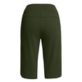 thumbnail image 5 of Tqcoqu Womens Capri Pants High Waisted Straight Leg Yoga Leggings with Pockets Workout Summer Pants,Army Green,Women's S-XXXL, 5 of 8