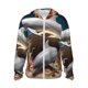 thumbnail image 1 of Balery Coral Fish Dolphin Sudadera ligera de manga larga con capucha y protección solar UPF 50+ para hombre y mujer, ideal para pesca y running-3X-Large, 1 of 7