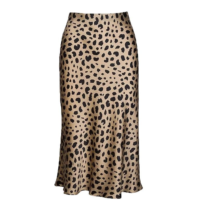 High waisted leopard skirt sales