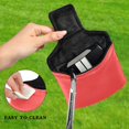 thumbnail image 4 of Haosy Light Red Golf Mallet Putter Cover Strong Magnetic Leather Golf Club Headcover Closure, 4 of 7