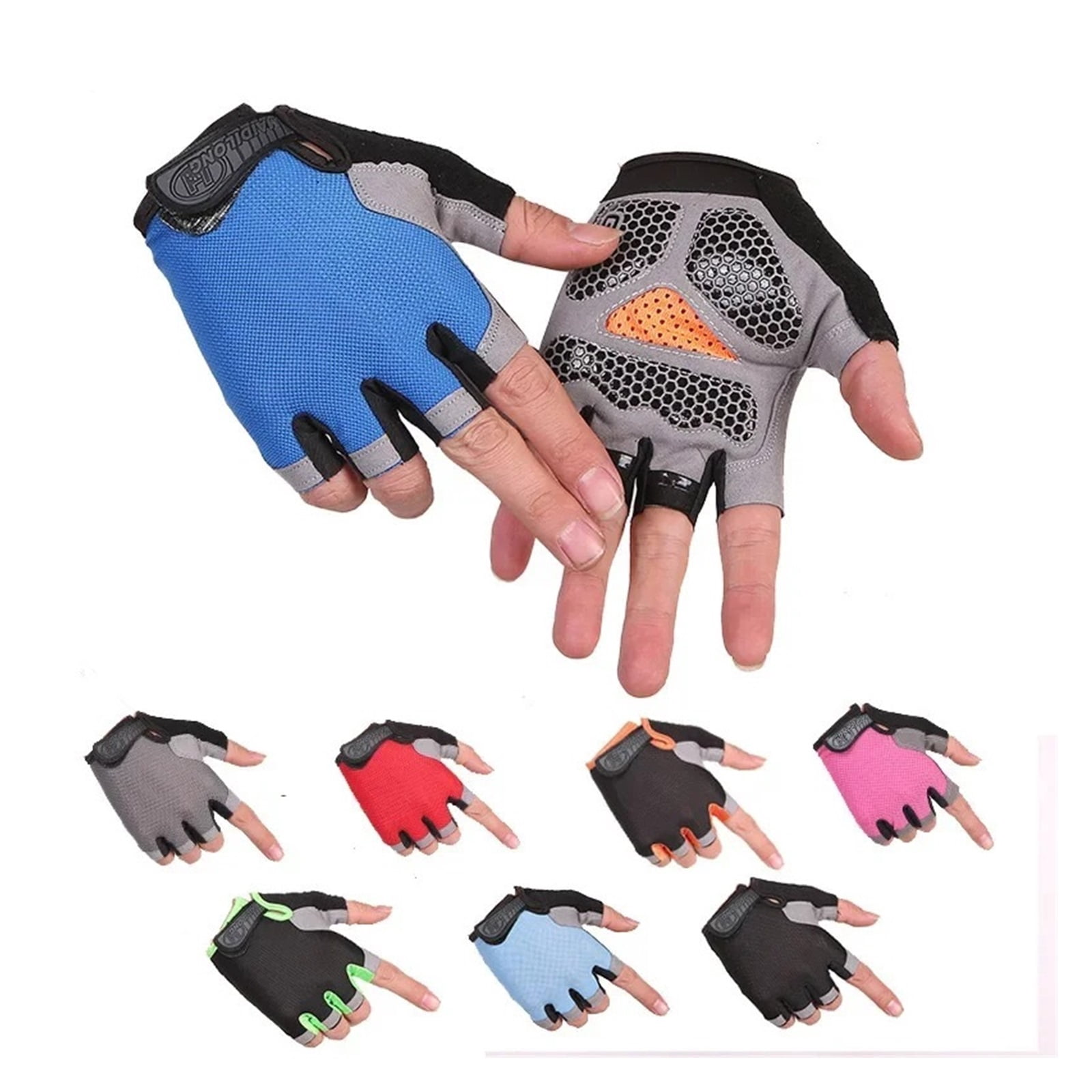 Men's Cycling Gloves Anti-slip MTB Bike Bicycle Motorcyclists Fingerless Gloves ,Flexible and Comfortable
