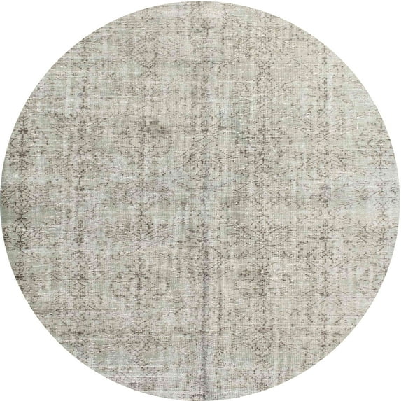 Ahgly Company Indoor Round Traditional Rosy Brown Pink Persian Area Rugs, 3' Round