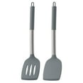 thumbnail image 1 of Pack Of 2 Silicone Spatulas Non Stick Pan Home Kitchen Spatulas Cooking For Egg Fish Pancakes, 1 of 4
