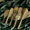 thumbnail image 6 of Palm Naki 5-Piece Indian Rosewood Cooking Utensils Set, Non Stick Kitchen Utensils with Storage Pouch, 6 of 9