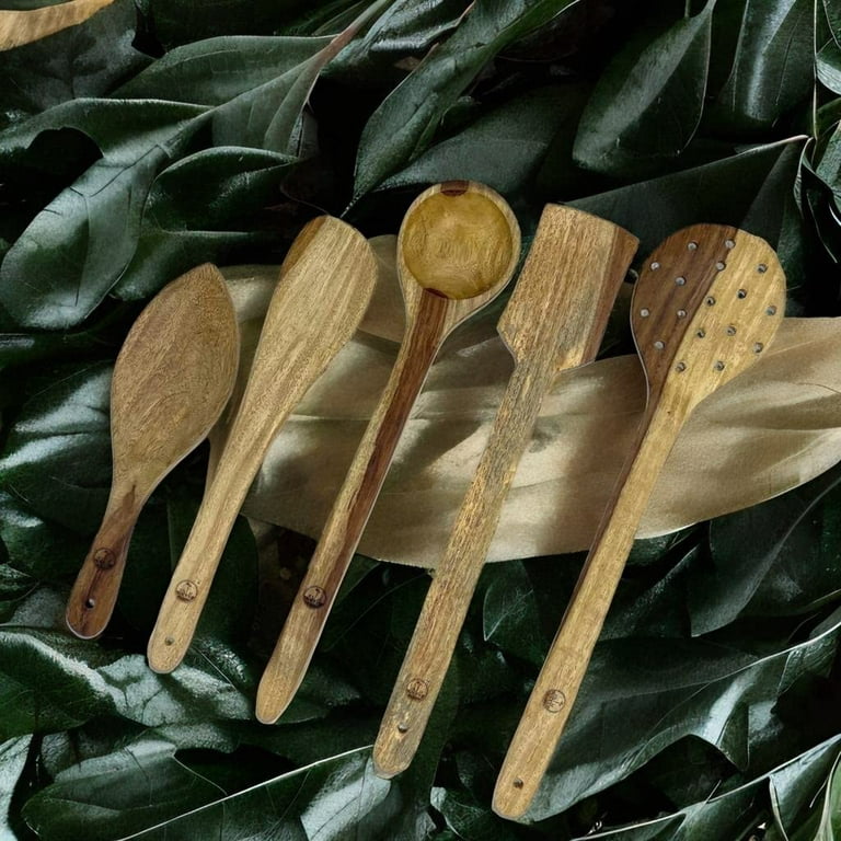 Wooden Cooking Spoons (5-Pieces) TAYANUC