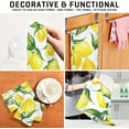 thumbnail image 7 of Kitchen Towels Yellow Lemon Watercolor Pattern Cleaning Towel Absorbent Hand Towels Tea Towels for Home Restaurant Dish Clean 28" x 18", 6PCS, 7 of 7
