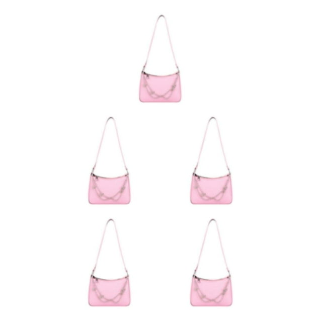 Guardoinrt Sac à Main à la Mode et Polyvalent Compact et Portable Robuste et Durable pour Femmes Cadeaux Rose 5ensemble