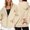 Beige, variant on SRZYMJ Christmas Sweatshirts for Women Zip Up Hoodies Oversized Fleece Lined Jackets Fall Fashion Outfits Casual 2026 Winter Clothes