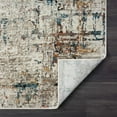 thumbnail image 2 of HomeRoots 515974 10 x 14 ft. Abstract Distressed Area Rug, Gray, 2 of 8