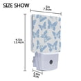 thumbnail image 4 of Yayeee LED Plug in Night Light for The Home with Auto Dusk to Dawn Light Sensors, 2 Pack, Blue Butterfly, 4 of 6