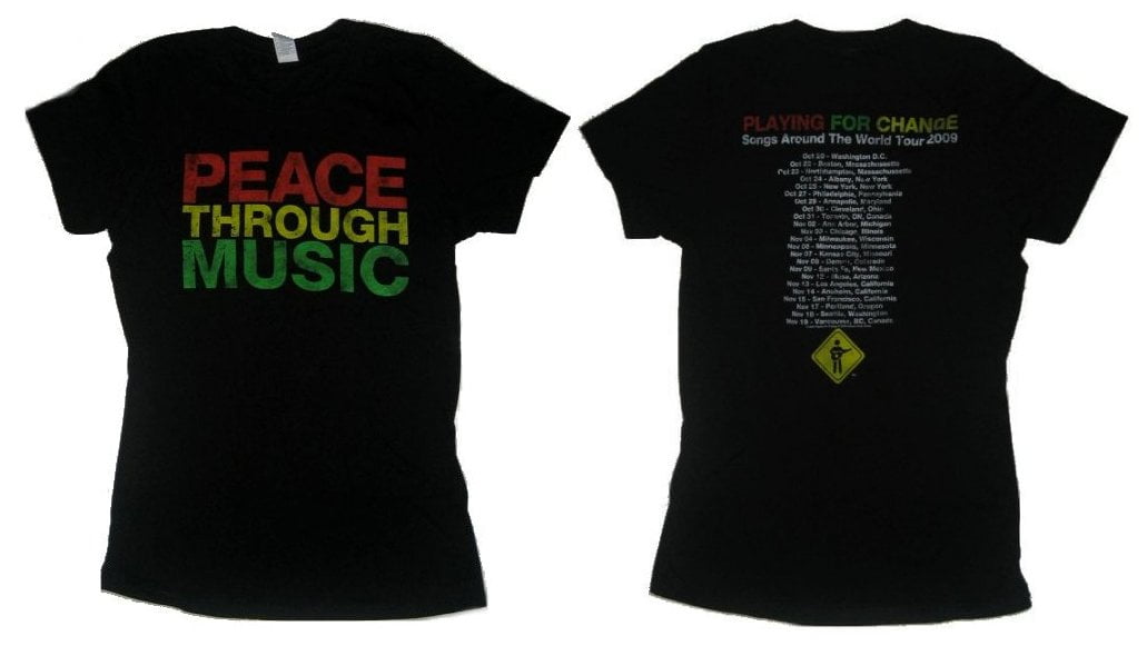 Ripple Junction Peace Through Music Playing For Change Tour Black