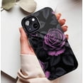 thumbnail image 5 of Gothic Purple Rose iPhone Case, Dark Aesthetic Floral Design for Women Men, Compatible with iPhone 11/12/13/14/15/16 (Pro Max/Plus), 5 of 9
