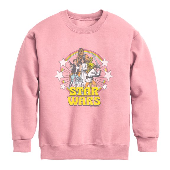 Star Wars - Retro - Youth Boys Crew Fleece Sweatshirt