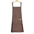 thumbnail image 1 of Delantal de poliéster impermeable a rayas con bolsillo para mujer, 1 of 1
