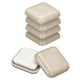 thumbnail image 1 of Deslizadores de muebles Uxcell de plástico autoadhesivos, almohadillas deslizantes cuadradas para sillas en alfombras, gris 0.98" 12 piezas, 1 of 6