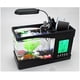 thumbnail image 2 of Acuario de escritorio USB Salvador Pantalla LCD Pecera Reloj Lámpara led Negro, 2 of 10