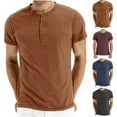 thumbnail image 1 of CNKOO Chemise à Col Rond pour Hommes Pull à Manches Courtes pour Hommes T-Shirt à Manches Courtes, 1 of 3
