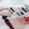 thumbnail image 6 of Chezmoi Collection 4-Piece Kids/Teens Cartoon Cats Window Curtain Set - Soft Microfiber Blue Pink Black White Whimsical Cute Cat Children Bedroom Curtains, 2-Panels (42"W x 63"L), 6 of 8