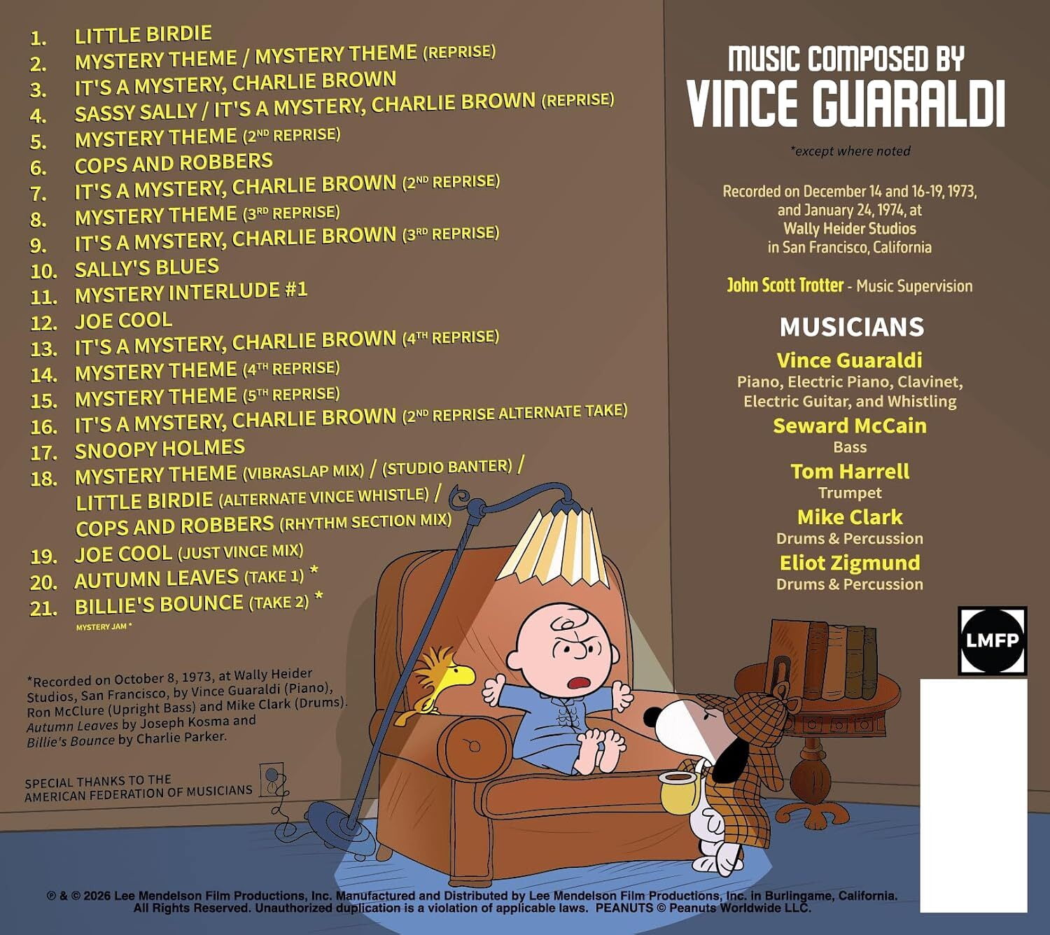 Vince Guaraldi - It's A Mystery, Charlie Brown Soundtrack - Music & Performance - CD