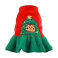 thumbnail image 4 of Falleo Clearance Christmas Pet Clothes Holiday Christmas Holiday Christmas Pet Dog Cat Christmas Tree Bear Skirt Sweater Autumn Winter Clothes, 4 of 9