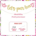 thumbnail image 6 of Let's Par Tea Banner Floral Tea Party Decorations, Teapot and Teacup Banner Decor for Tea Themed Birthday Party Baby Shower Photo Booth Backdrop Tea Themd Bridal Shower Decorations, 6 of 6