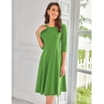 thumbnail image 2 of Vestido midi GRACE KARIN 2025 casual de verano con manga 3/4 para mujer, 2 of 6