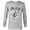 Athletic Heather, variant on Disney Mickey and Friends Lucky Donald Duck - Long Sleeve T-Shirt for Men - Customized-White