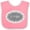 Pink and White, variant on Inktastic Piano Keys Oval Boys or Girls Baby Bib