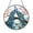 Acrylic 3.5 Inch, variant on Graceful Peacock Duo Window Sun Catcher, Vibrant Stained Glass Style Bird Hanging Decor, Gift Idea for Home